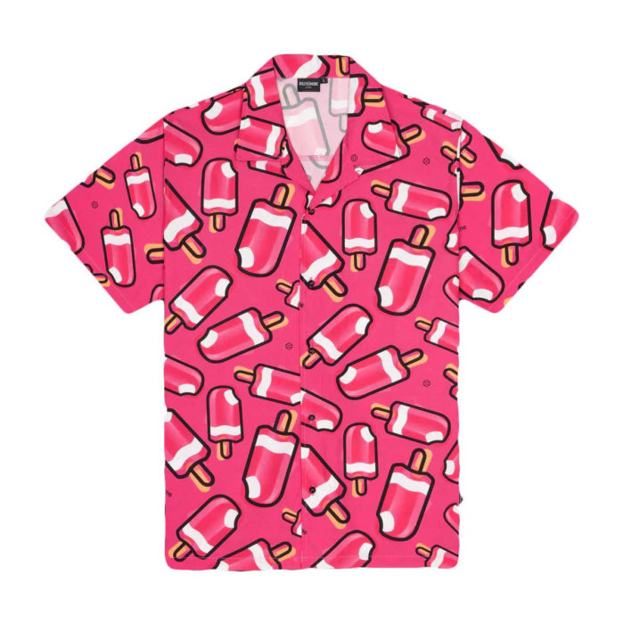 Dolly Noire MAMBO Pattern alla Fragola Bowling Shirt - immagine 2