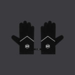 Dolly Noire Urban Reflective Touch Gloves Black