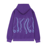 Octopus Outline Logo Hoodie Purple - immagine 3