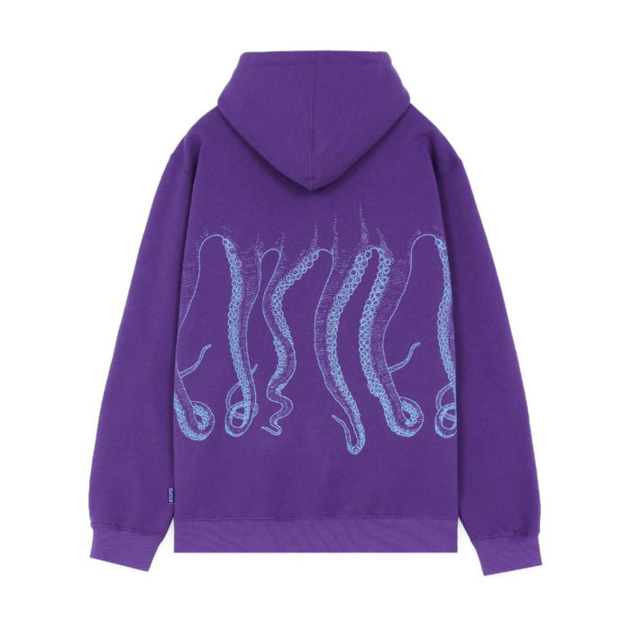 Octopus Outline Logo Hoodie Purple - immagine 3