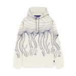 Octopus Flowing Hoodie Cream