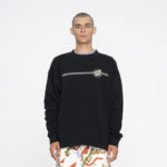 Santa Cruz Opus Dot Stripe Crew Black