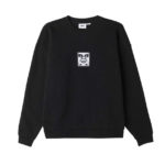 Obey Icon Extra Heavy Crewneck II Black