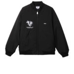 Obey Turnpike Bomber Jacket Black
