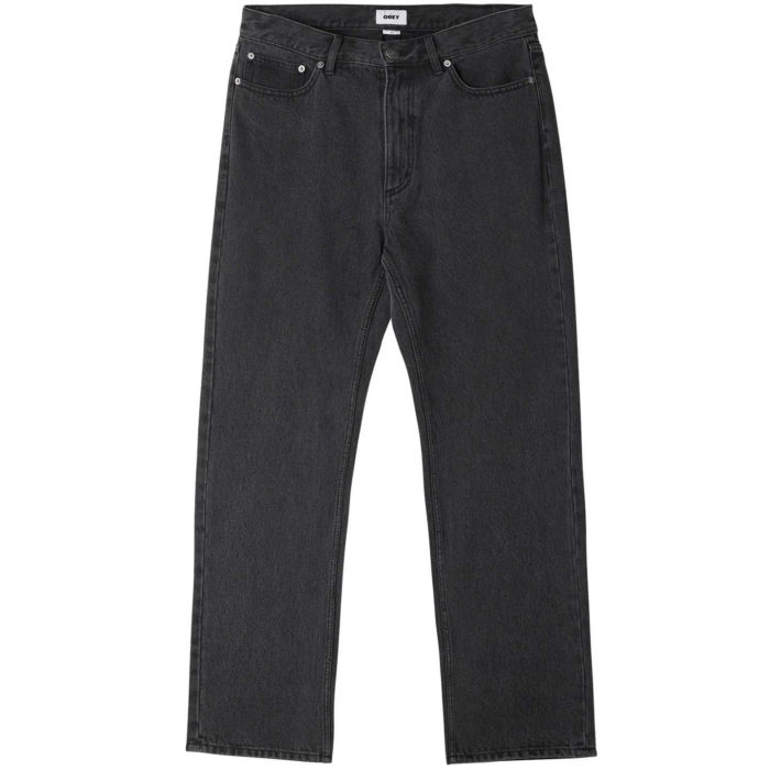 Obey Bender Denim Faded Black - immagine 3