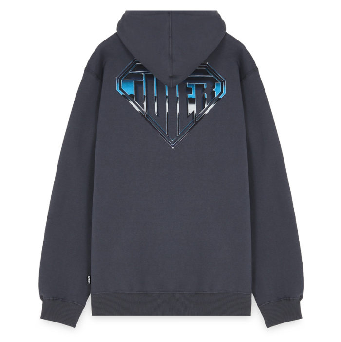Iuter Metal Logo Hoodie Asphalt - immagine 2