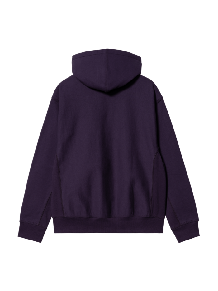 Carhartt Wip Hooded American Script Sweat Cassis - immagine 3