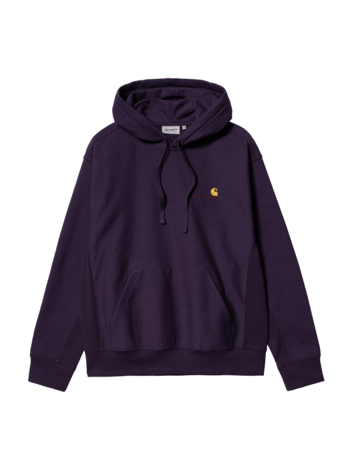 Carhartt Wip Hooded American Script Sweat Cassis - immagine 2