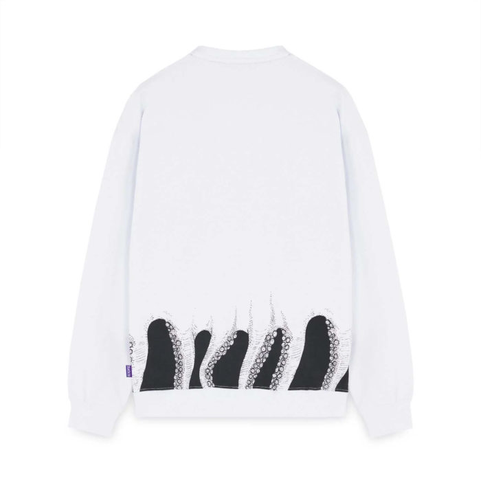 Octopus Lower Crewneck White - immagine 3