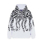 Octopus Zebra Hoodie White