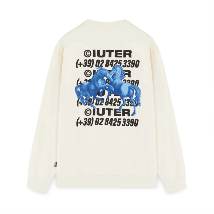 Iuter Horses Crewneck Dusty White - immagine 2