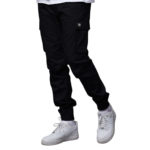 Dolly Noire Cotton Ripstop Easy Cargo Pants Black