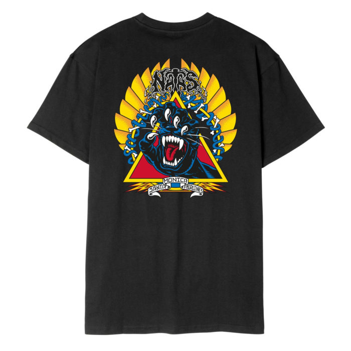 Santa Cruz Natas Screaming Panther T-Shirt Black - immagine 2