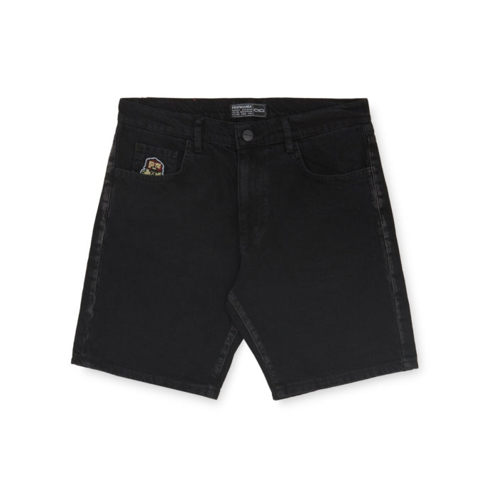 Propaganda Baseball Denim Shorts Black - immagine 3