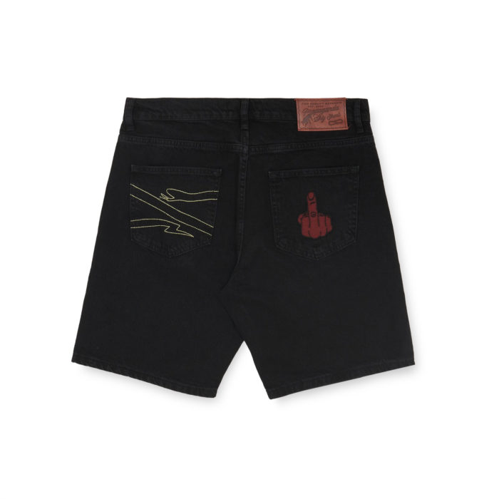 Propaganda Baseball Denim Shorts Black - immagine 2