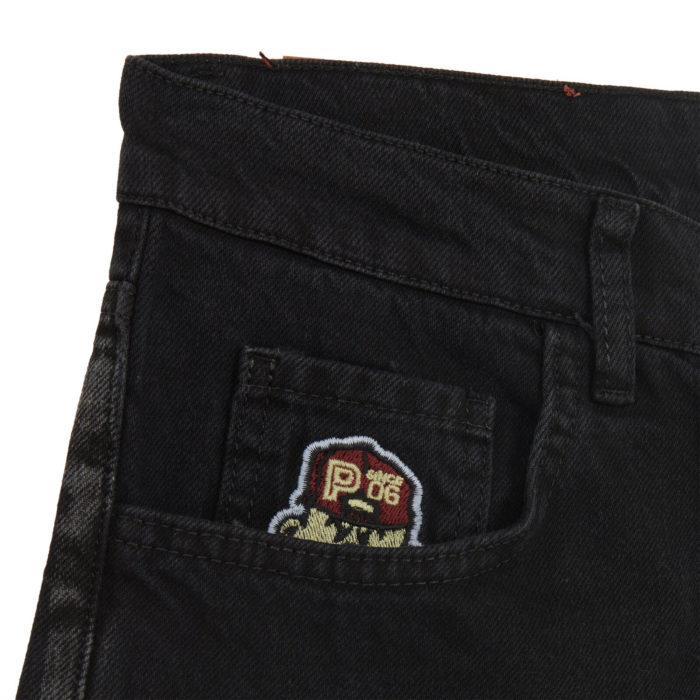 Propaganda Baseball Denim Shorts Black - immagine 4
