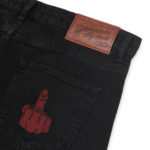 Propaganda Baseball Denim Shorts Black - immagine 5