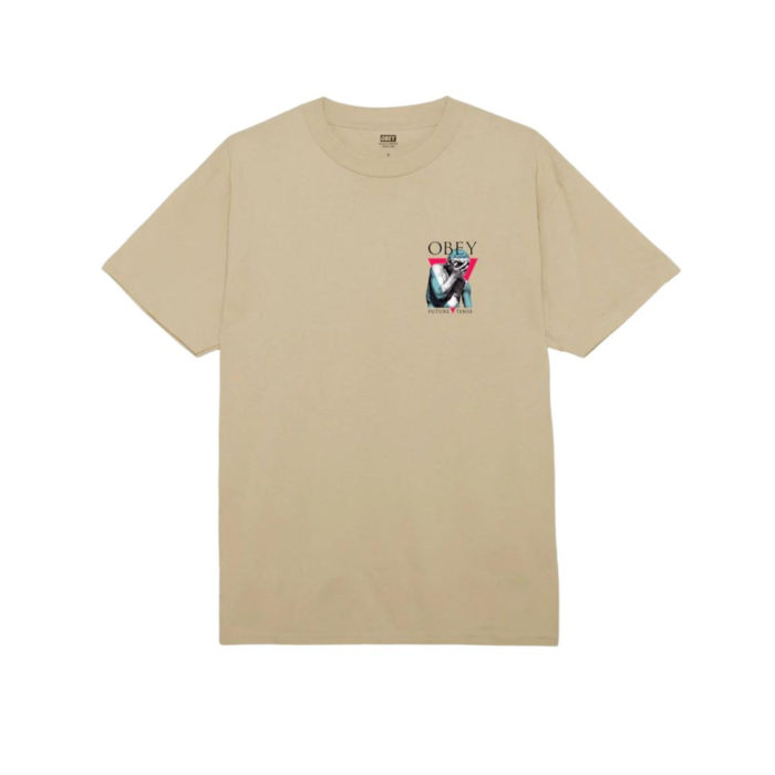 Obey Future Tense Classic T-Shirt Sand - immagine 3