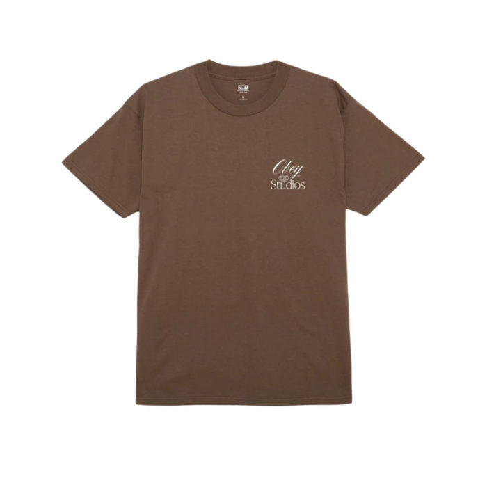 Obey Studios Worldwide Classic T-Shirt Silt - immagine 3