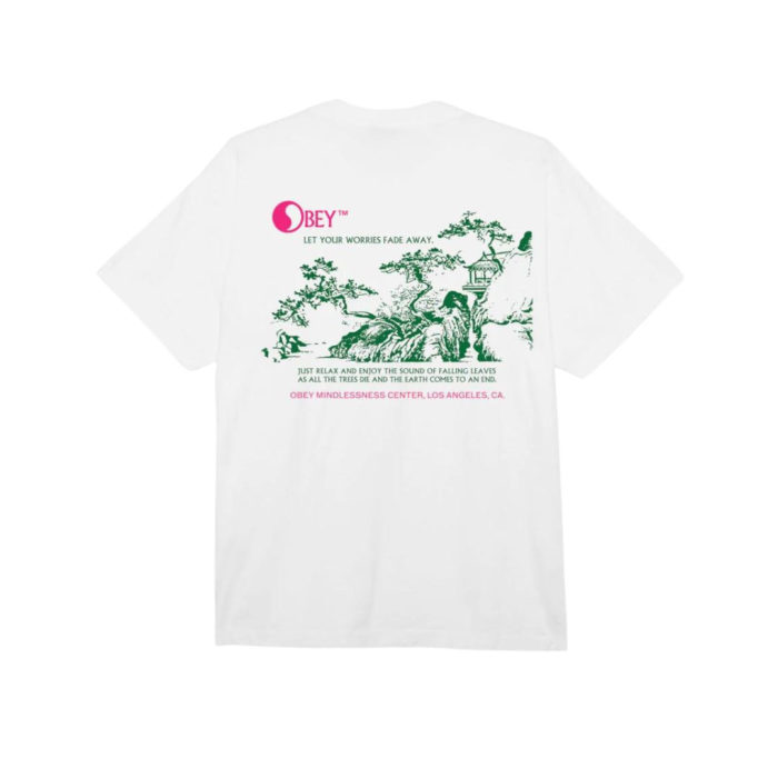 Obey Let Your Worries Fade Away Heavyweight T-Shirt White - immagine 2