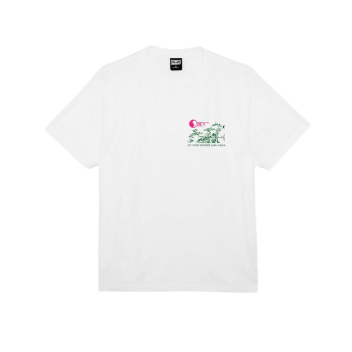 Obey Let Your Worries Fade Away Heavyweight T-Shirt White - immagine 3