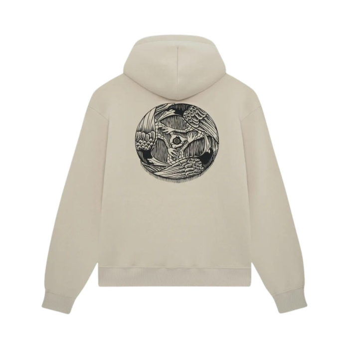 Dolly Noire Three Ravens Hoodie Beige - immagine 2