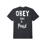 Obey Has a Posse T-Shirt Vintage Black