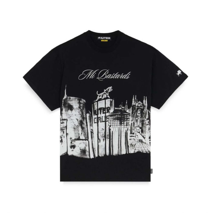 Club Dogo X Iuter Skyline Tee Black - immagine 2
