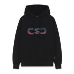 Propaganda Logo Saw Hoodie Black