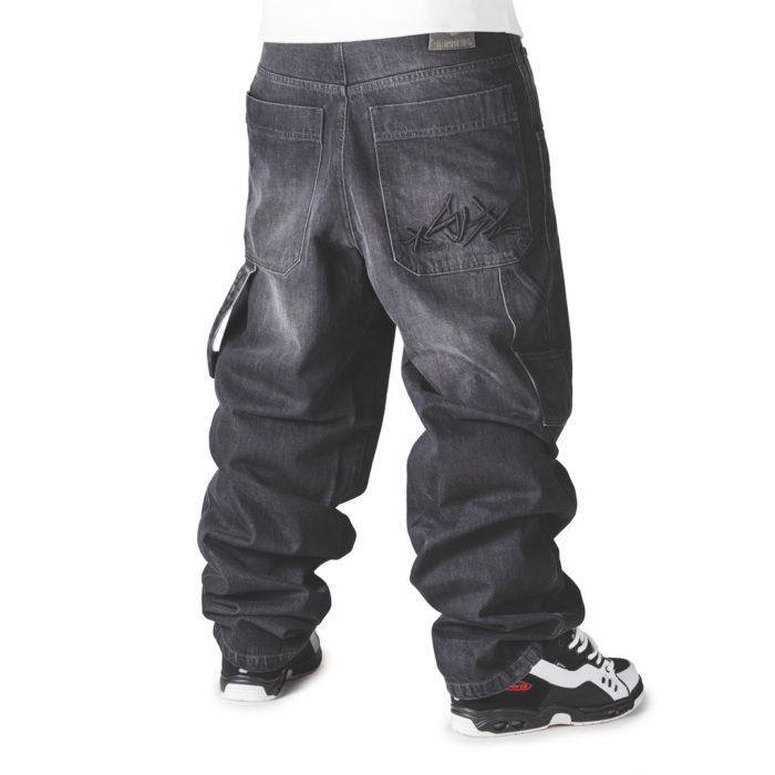 Blueskin Jeans Baggy Denim Black Used Washed Black - immagine 2