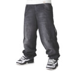 Blueskin Jeans Baggy Denim Black Used Washed Black - immagine 3
