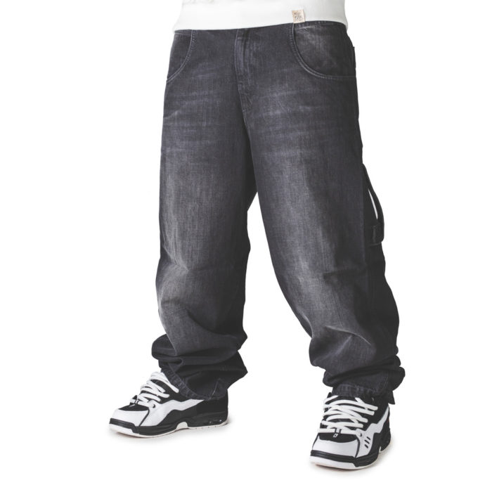 Blueskin Jeans Baggy Denim Black Used Washed Black - immagine 3