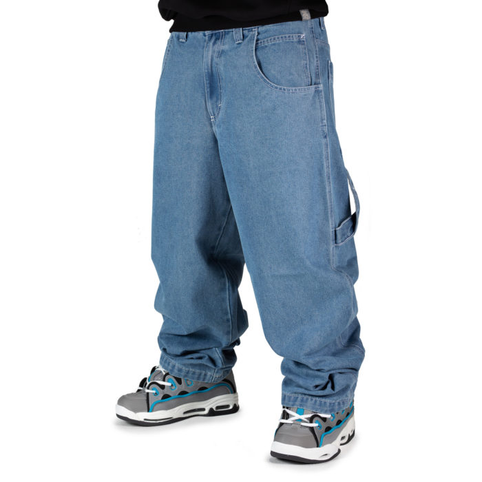 Blueskin Jeans Baggy Denim Blue Stone Washed Light - immagine 3