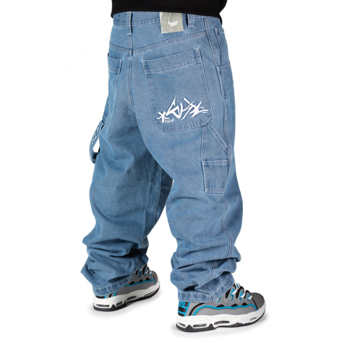 Blueskin Jeans Baggy Denim Blue Stone Washed Light - immagine 2