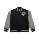 Mitchell & Ness Nfl Primetime Heavyweight Satin Jacket Vintage Logo Raiders