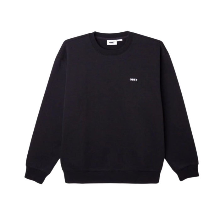 Obey Established Works Bold Crewneck Black - immagine 2