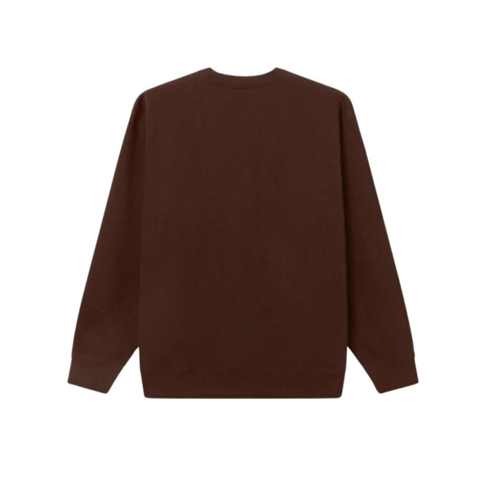 Obey Established Works Eyes Crewnwck II Fleece Java Brown - immagine 3