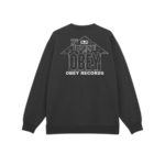 Obey House Of Obey Records Crewneck Black