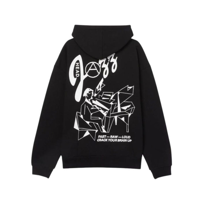 Obey Jazhead Extra Heavy Hood Black - immagine 2