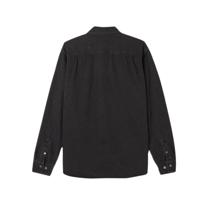 Obey Logan Denim Shirt Faded Black - immagine 3