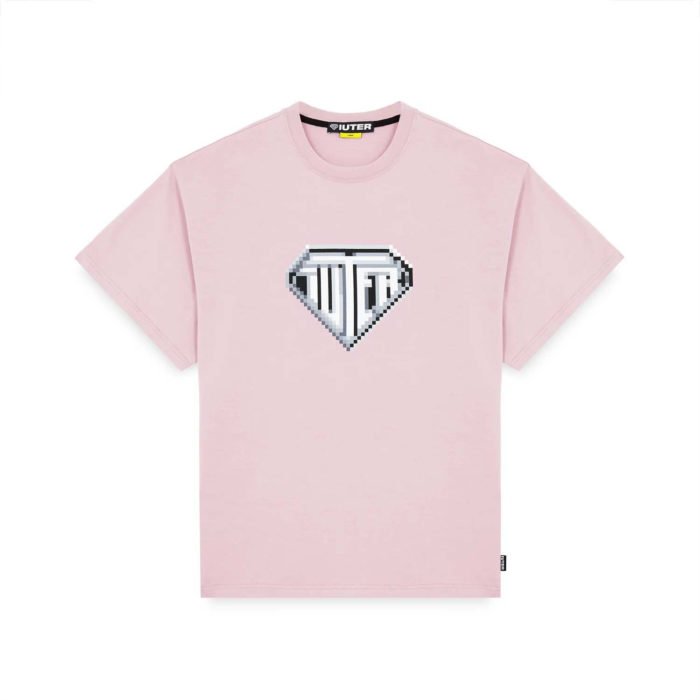 Iuter Pixel Logo Tee Palepink - immagine 2