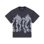 Octopus Tribal Skull Tee Asphalt