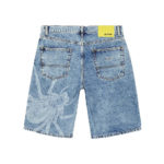 Iuter Spider Loose Denim Shorts Blue Bleach