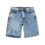 Iuter Spider Loose Denim Shorts Blue Bleach - immagine 3