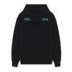 Propaganda Logo Fire Hoodie Black - immagine 3