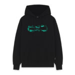Propaganda Logo Fire Hoodie Black