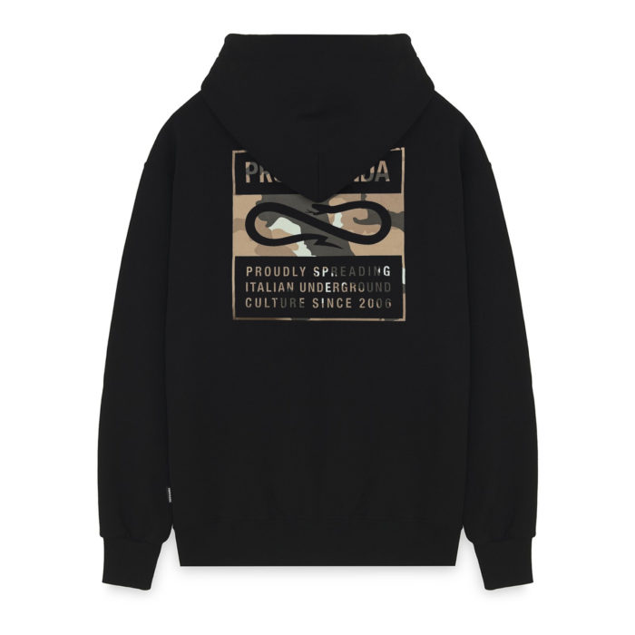 Propaganda Label Camo Zip Hoodie Black - immagine 2