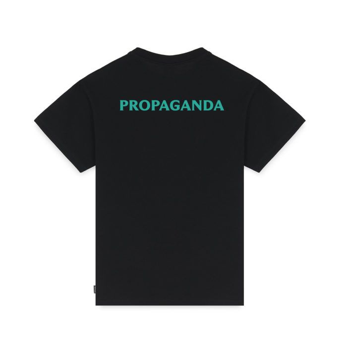 Propaganda Logo Fire Tee Black - immagine 3