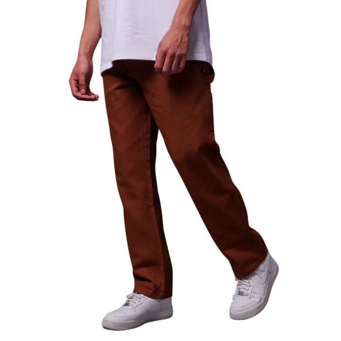 Dolly Noire Canvas Carpenter Pants Tobacco - immagine 5