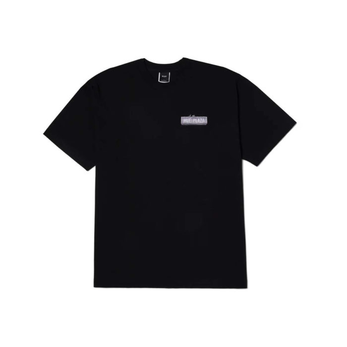 HUF Plaza T-Shirt Black - immagine 3